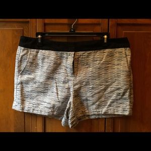 ANN TAYLOR LOFT shorts black and white